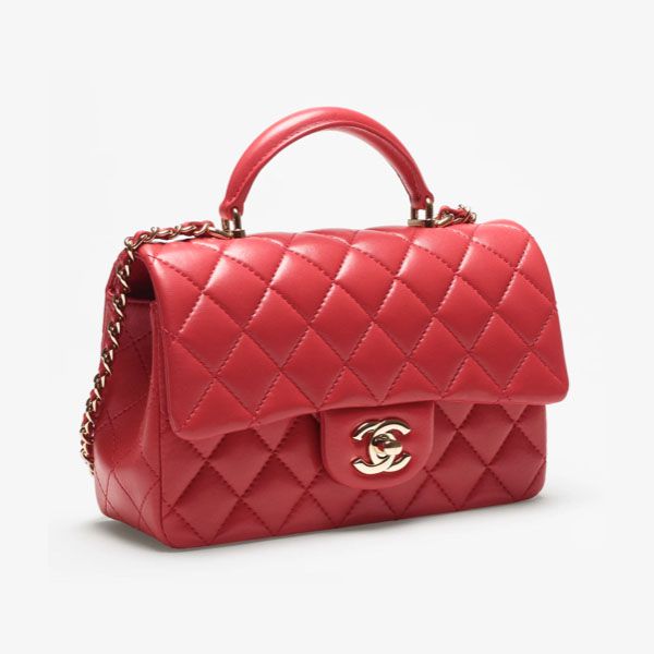 22SS【シャネル 偽物】トップハンドル ミニ フラップ バッグ AS2431B06660NF290